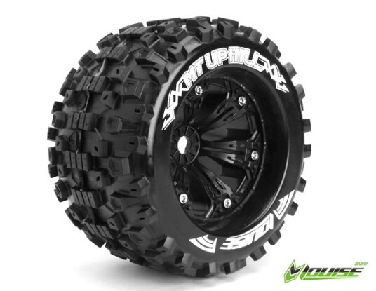 LouiseRC 3219B Tire & Wheel MT-UPHILL 3,8 Black 0-Offset 2