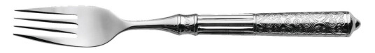 VEGA Gaffel Marocko; 20.6 cm (L); Sølvfarge, Håndtak Sølvfarge; 6 Stykk / Forpakning