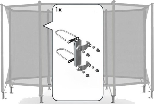 BERG Toys Comfort Festebraketter 1 Stolpe Fasteners .02/.03-Versjon