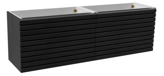 Vikingbad MIE Stav Servantskap B60-200cm Svart Matt / 200cm Dobbel