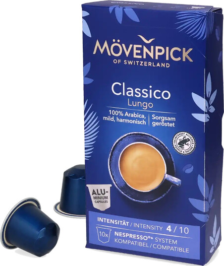 Mövenpick | Classico Lungo 10 kapsler til Nespresso®