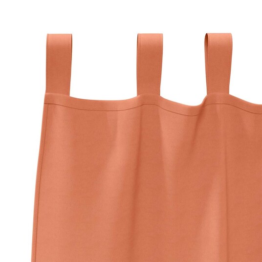 Gardiner med gardiner 2 pcs Terrakotta Polyester Gardiner med gardiner 2 pcs Terrakotta Polyester