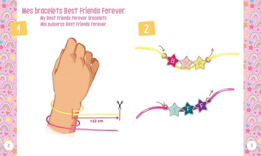 Auzou Jewellery Factory Best Friends Forever Bracelets Multi/Patterned One Size Auzou Jewellery Factory Best Friends Forever Bracelets Multi/Patterned One Size