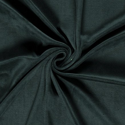 Balsløw Bomullsvelurstoff 150cm 28 Mørk Grønn 50cm