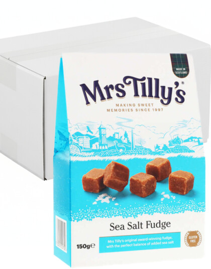 6 stk Mrs Tilly Sea Salt Fudge / Myke Karameller m Havsalt   Hel Eske