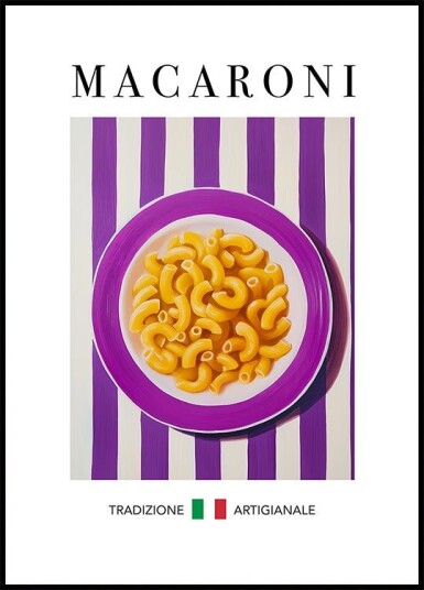 Macaroni Poster Plakat / 50x70cm