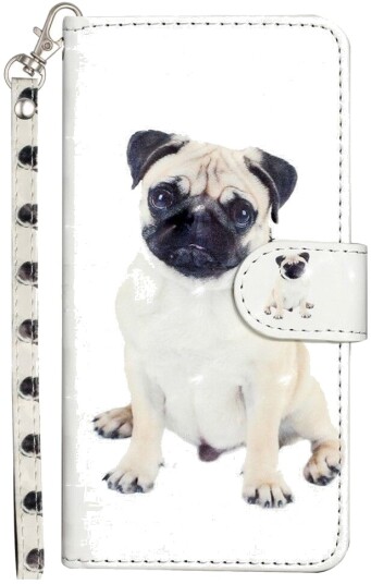 Trolsk Lommebokdeksel Mops (iPhone 16)