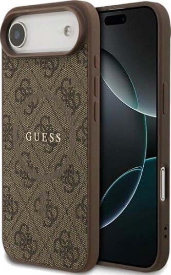 GUESS 4G Ring Classic Logo MagSafe Case for iPhone Air - Brown