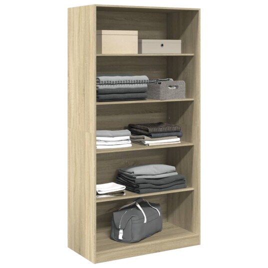 Garderobe sonoma eik 100x50x200 cm sponplate 8721158340764