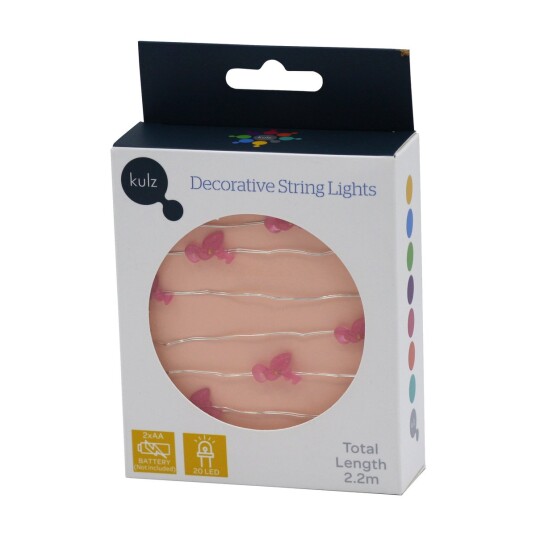 KULZ DECO STRENGLYS 20 LED, FLAMINGO