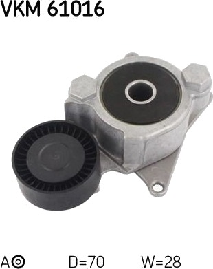 Strammehjul, kilerem SKF VKM 61016
