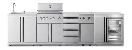 Frittstående Utekjøkken Myoutdoorkitchen Stainless Collection Michigan
