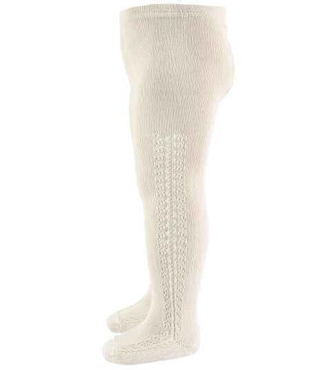 Condor Strømpebukser m. Hullmønster - Beige - Condor - 3-4 år (98-104) - Strømpebukser