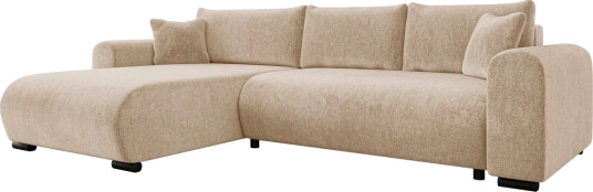 Handda Sovesofa med Sjeselong 3 seter i Chenille Beige