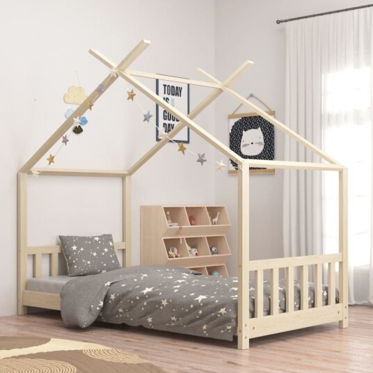 Sengeramme for barn 70x140 cm - natur
