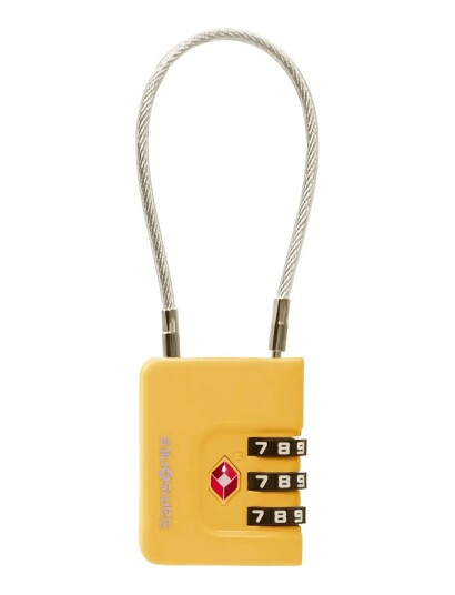 Samsonite Cablelock 3 Dial Tsa Gul One Size
