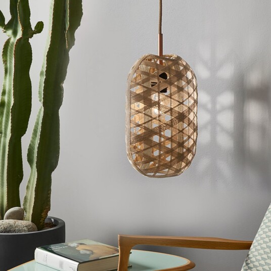 Capsule pendellampe S Neutral – Forestier Capsule S   Stue   Design   Bambus   Med en lyskilde