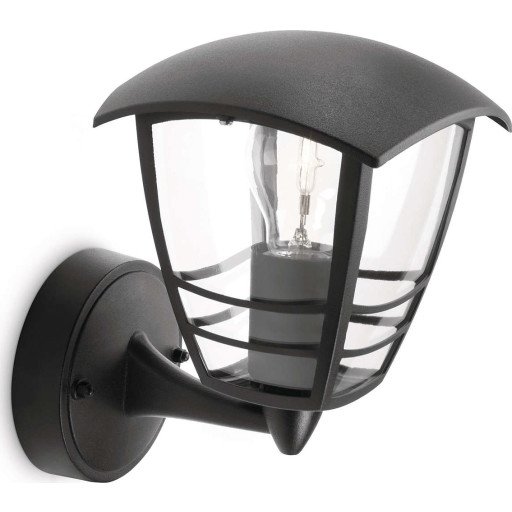 Philips myGarden Creek vegglampe opp utendørs IP44 - Svart Philips myGarden Creek vegglampe opp utendørs IP44 - Svart