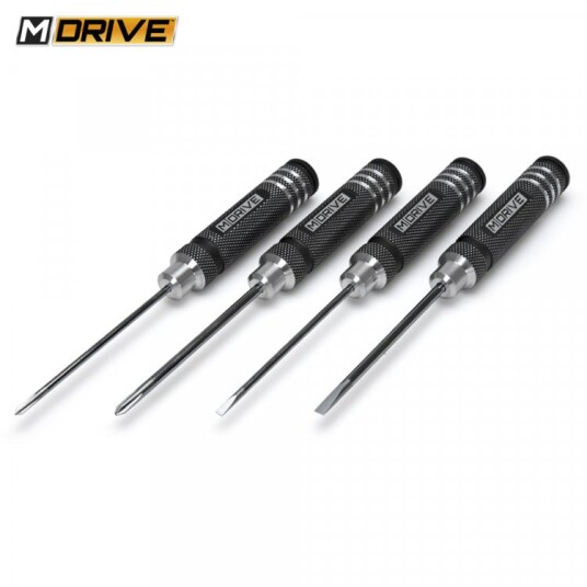 M DRIVE Screwdriver Wrench Tool Combo Set   Flat Head 3 & 4mm +