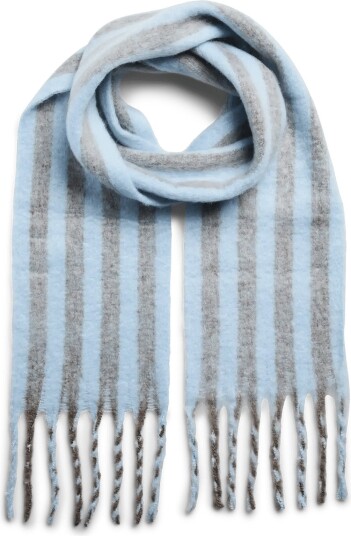 Pieces Pcbea Narrow Long Scarf Noos Bc CASHMERE BLUE One Size