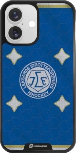 Phonecases3D iPhone 16 Leksands IF 3D mobildeksel, svart