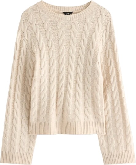 Lindex Cable Knit Jumper Cream L