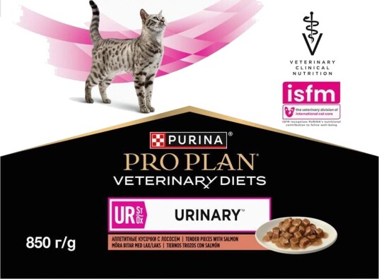 Purina Pro Plan Veterinary Diets Cat UR St/Ox Urinary Salmon 10x85g