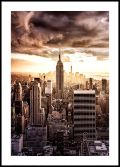 Dramatic New York City Skyline Plakat / 70x100