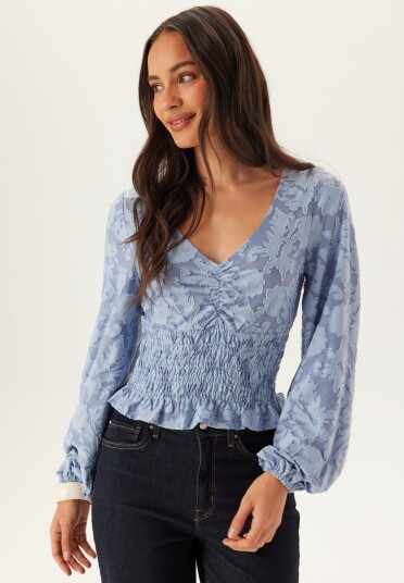 Bubbleroom Structure Floral Smock Top
