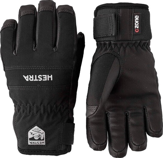 Hestra Ferox CZone Jr 5-Finger Vinterhansker for Barn Svart
