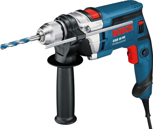 Bosch Gsb 16 Re Professional - Hammerbor/Driver - 750 W - Nøkkelfri Borhylse 13 Mm - 2.3 N·M