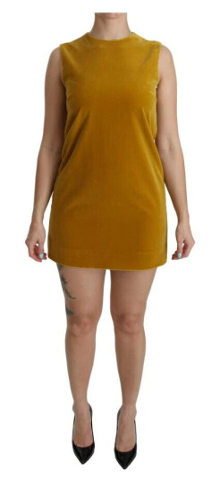 Dolce & Gabbana Strekkskift minikjole Gul XS