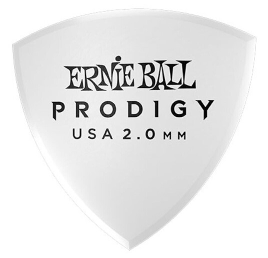 Ernie Ball Eb-9338 L.Shield 2mm Wh 6-Pakning, Hvit