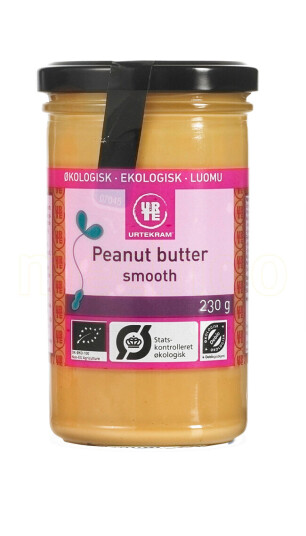 Urtekram Peanutbutter Smooth 230g Urtekram Peanutbutter Smooth 230g