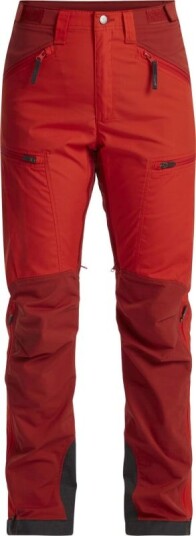 Lundhags Women's Makke High Waist Curved Pant 40, Lively Red/Mellow Red