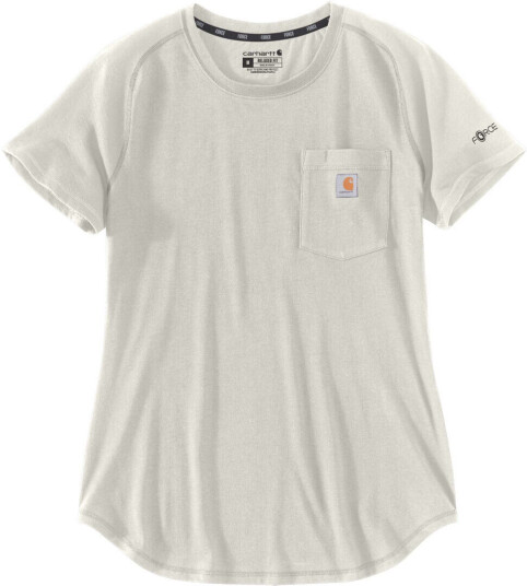 Carhartt Force Relaxed Fit Midweight Pocket T-skjorte til damer L Beige