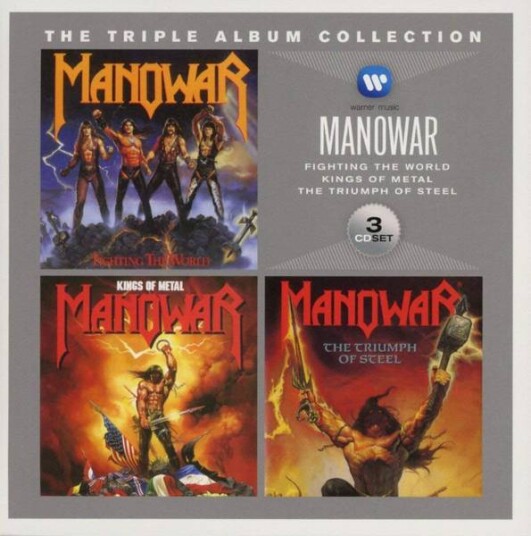 Manowar Triple Album Fighting The World, Kings Of Metal & The Triumph Of Steel 3CD