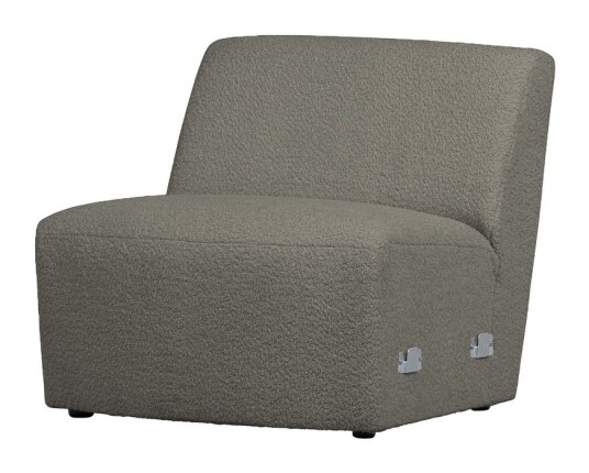 WOOOD Coco 1-pers. Modul, Warm Green Bouclé Unoliving WOOOD Coco 1-pers. Modul, Warm Green Bouclé Unoliving