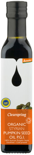Clearspring Gresskarkjerneolje (Ristet) 250ml Clearspring Gresskarkjerneolje (Ristet) 250ml