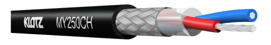 Klotz Mikrofon Kabel 2 X 0.50mm2 Frnc Eca Svart 100m