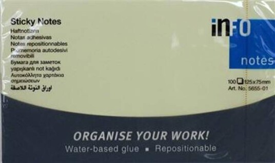 Gule Lapper - 125 X 75mm X 100 Lapper - Post-It Gule Lapper - 125 X 75mm X 100 Lapper - Post-It