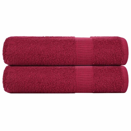 Håndklær FROGN 2 stk burgunder 50x100 cm 360 gsm Håndklær FROGN 2 stk burgunder 50x100 cm 360 gsm