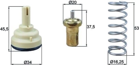 Termostat MAHLE ORIGINAL TX 181 105D