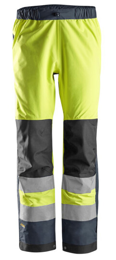 Snickers Workwear 6530 AllroundWork Skallbukse varsel, gul Varsel, Gul/Marineblå, Klær