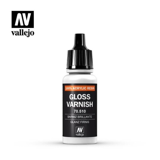 Vallejo Gloss Varnish 18ml Transparent Modellbygging