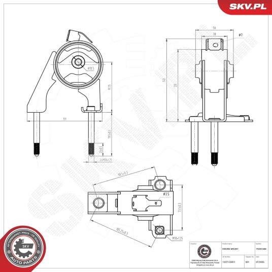 ESEN SKV 75SKV408 Motorfeste