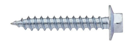FIXX 721010 Byggskrue 6 mm, FZB 75 mm, 50-pakning