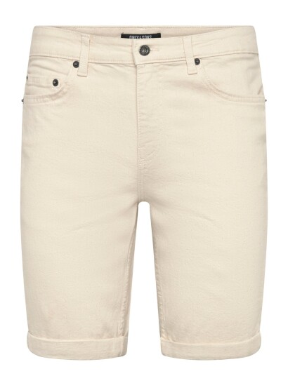 ONLY & SONS Onsply Ecru 9470 Pim Dnm Shorts Noos Cream XS