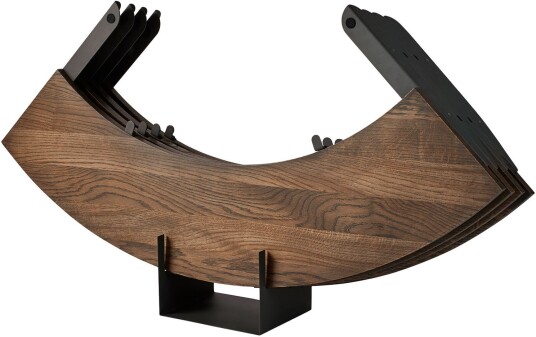 Eberhart Furniture - Hector 120 Extra Leaves / Oak Dark Metal Spisebord Brun,Tre Farget Metall/tre