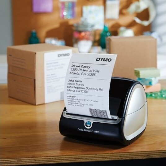 Dymo 2238107 Hvit Selvklebende Skriveretikett Utstanset Etikett 10,4 Cm 15,9 Cm 1320 Stykker